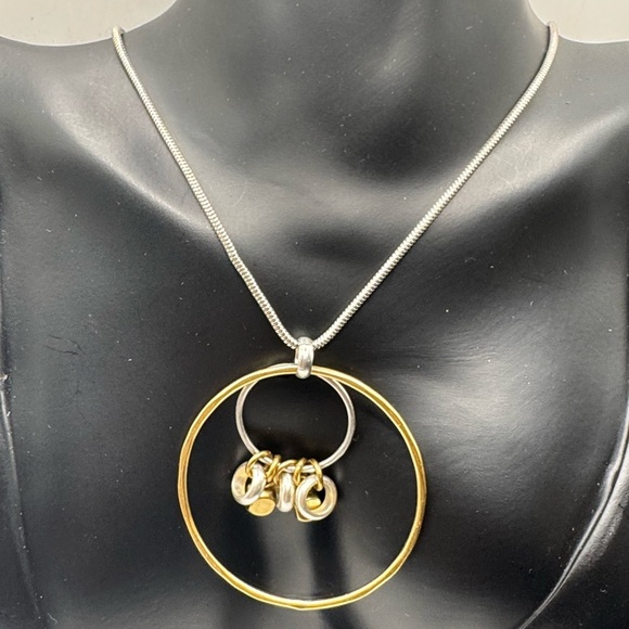 Baer SF Vintage mixed metal statement necklace - Picture 2 of 3